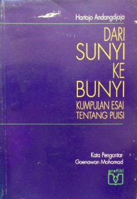 Dari sunyi ke bunyi :  kumpulan esai tentang puisi