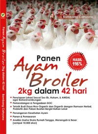 Panen ayam broiler 2kg dalam 42 hari